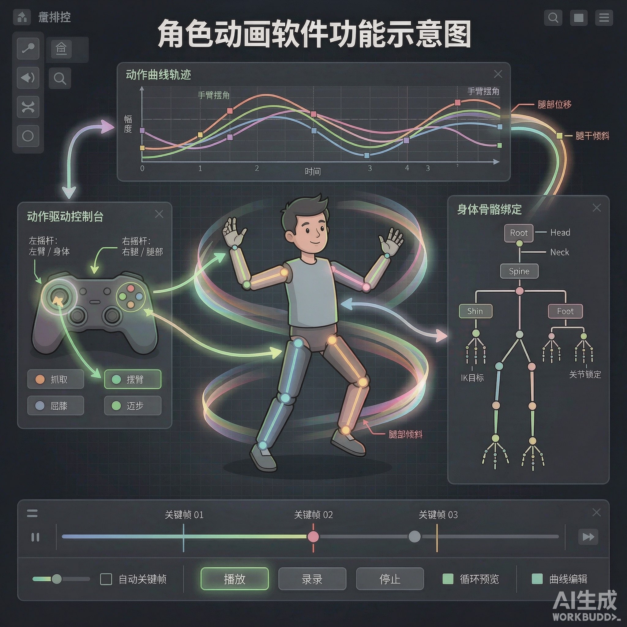 Character Animator功能界面